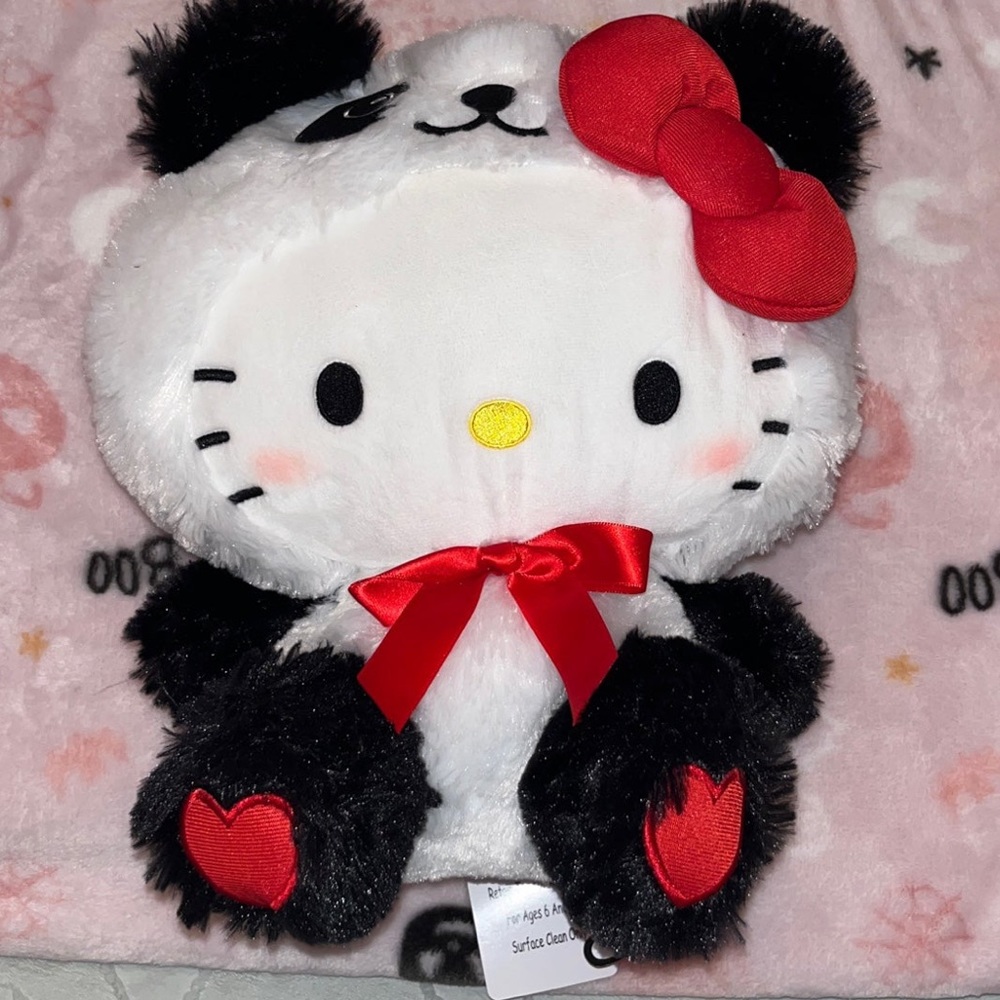 hello kitty panda onesie plush